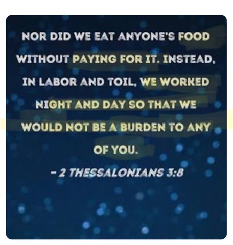2 Thessalonians 3:8